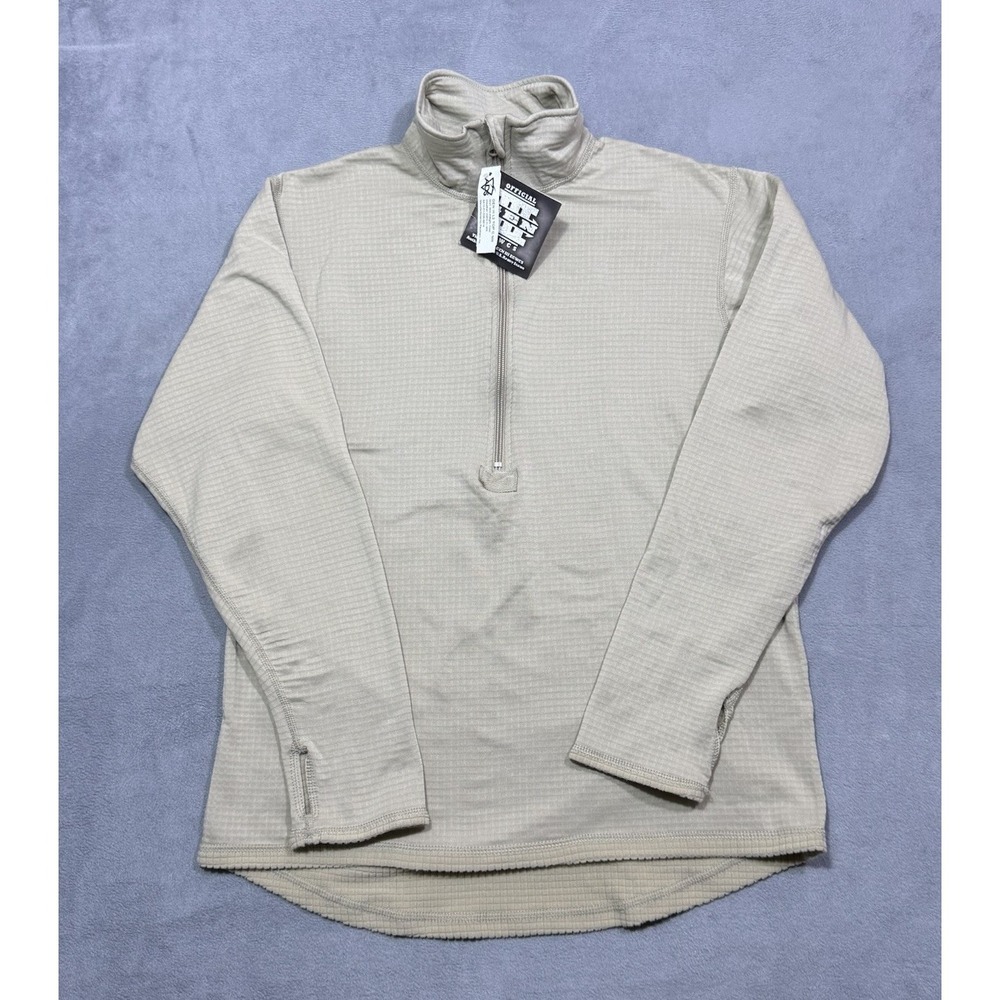 US Army ECWCS Gen III Level 2 Polartec Grid Fleece 1/4 Zip Shirt M Regular NEW